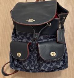 希少✨ COACH コーチ パッチワーク デニム レザー リュック 希少✨激レア✨コーチ リュック デニム パッチワーク ライン