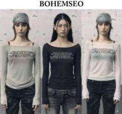 BOHEMSEO（ボヘミアンソウル）スリーブカットソー白