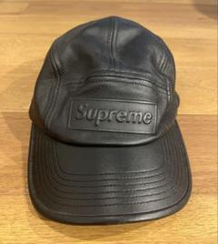 Supreme レザーキャップ 黒 Supreme x GORE-TEX ロゴ 柔らかラムスキンレザー キャップ SS22