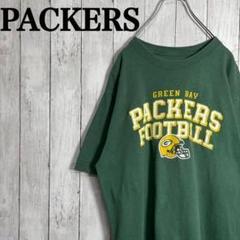 【アースカラー】パッカーズ　ビックプリント　Tシャツ　ビックシルエット　グリーン