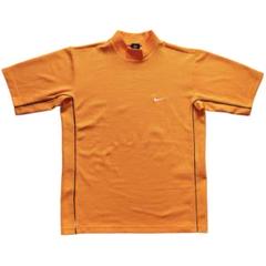 Tシャツ NIKE GOLF ナイキ ゴルフ モックネック オレンジ L 古着