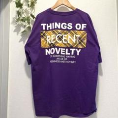 THINGS OF RECENT NOVELTY パープル 紫 半袖Tシャツ Ｌ