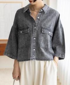 レプシィム♡アソートデニム♡5分袖シャツ