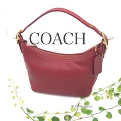 COACH コーチ アクセサリー ポーチ レザー 赤