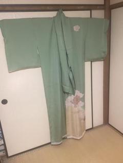 付け下げ 正絹 裄70cm 地模様 ひょうたん 紋無し 着物 K-9628 付け下げ 正絹 裄70cm 地模様 ひょうたん 紋無し 着物 K-9628
