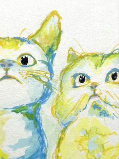 【猫】　原画　アクリル画　ポスカ　手描きイラスト