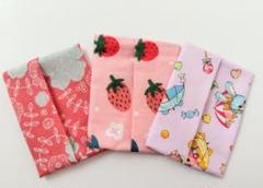 ハンドメイド　女の子用　ミニティッシュケース　3枚セット
