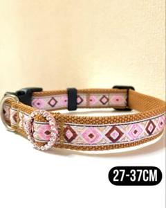 ★小型犬用　首輪★20mm pink goldのサムネイル