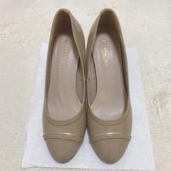 【美品】AOKI LES MUES パンプス　ベージュ　22㎝