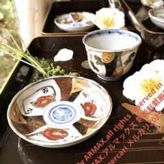 2158様感謝‼️蔵出しJAPAN GOZEN天然木梨地最高級布着砂子御膳 5客