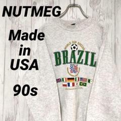 USA製 NUTMEG スウェット ブラジルワールドカップ 90s XL 激レアのサムネイル