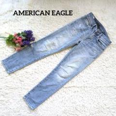 AMERICAN EAGLE【ダメージ加工】スキニーデニムパンツ165/70A