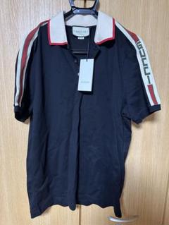 グッチ　半袖ポロシャツ　シェリーライン　ブラック　XL GUCCI 2025春夏新色】 GUCCI】【シェリーライン】【イタリア製】【slim