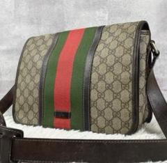 希少　美品　GUCCI グッチ　GGプラス メッセンジャーバッグ グッチ(GUCCI) 中古 メッセンジャーバッグ | 通販・人気