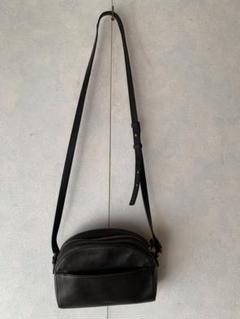 【美品】FOSSIL レザー　ショルダーバッグ　グレー FOSSIL フォッシル ◯ショルダーバッグ ターンロックレザー