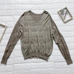 SLOANE Vネックニット グレージュ サイズ1