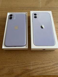 simロックなし　iPhone11 パープル 64GB  イヤホン付き iPhone11 64GB パープル SIMフリー