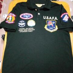 AVIREX ポロシャツ Lサイズ U.S.A.F.A. パッチ６コフルパッチ AVIREX ポロシャツ Lサイズ U.S.A.F.A. パッチ6コフルパッチ