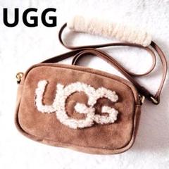 UGG ブラウンファーショルダーポーチ UGG ブラウンファーショルダーポーチ - メルカリ