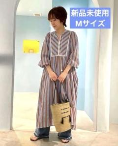 【新品】ヌキテパ コットンボイルストライプ ワンピース Mサイズ 白石美帆着用 新品】ヌキテパ コットンボイルストライプ ワンピース Mサイズ