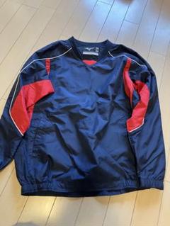 Mizuno 長袖ジャケット ネイビー/レッド
