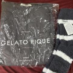 ジェラートピケ 2025福袋　もこもこ上下　靴下　３点セット GELATO PIQUE ジェラピケ 2025福袋B もこもこ上下セット グレー