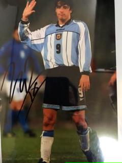 クレスポ直筆サインフォト額入りレア