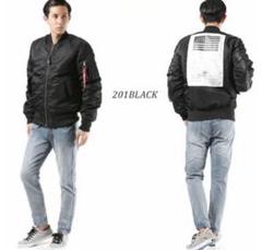 アルファ201BLACK ブラック MA-1ジャケット