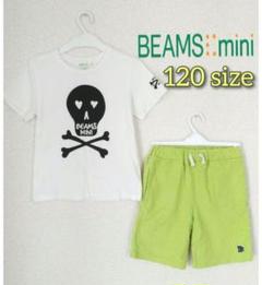 BEAMS mini スカルプリント Tシャツ&ハーフパンツ セット 120