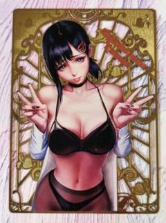 金属カード　セクシーカード　ランジェリー　黒髪　美女　美少女　美人　レア