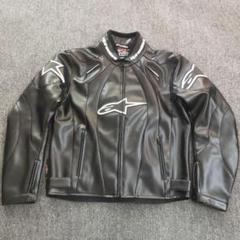 Alpinestars レザーライディングジャケット ブラック XLサイズ Alpinestarsレザージャケット ブラックライディングジャケットXL