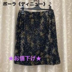 フロッキー加工スカート　POLA《ディニュー》used