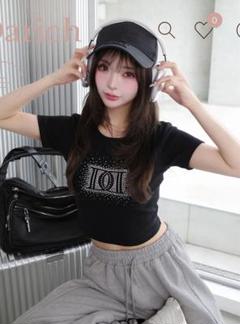 Darich シャイニーDDロゴコンパクトTシャツ グレー 新品未使用未