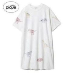 ［専用］gelato pique 恐竜刺繍ワンピース ジェラートピケ ルームウェア 半袖ワンピース トリケラトプス