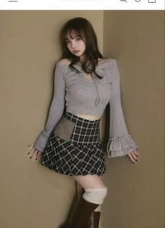 アンドマリー ANDMARY チェック柄プリーツミニスカート Sサイズ アンドマリー ANDMARY チェック柄プリーツミニスカート Sサイズ