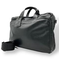 2047 LUGGAGE LABEL ブリーフケース 2way オールレザー 黒
