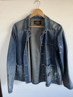 最終値下げ希少美品　neighborhood デニムカバーオールジャケット美品 NEIGHBORHOOD ネイバーフッド 11AW B.I HIRED/C-JKT デニム