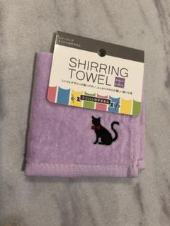 メルカリ便　タオルハンカチ ハンドタオル　猫刺繍　ぼんぼり メルカリ便タオルハンカチ ハンドタオル猫刺繍ぼんぼり