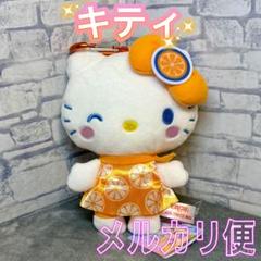 サンリオキャラクターズ フルーツポンチ柄 がま口ポーチ ハローキティ １種