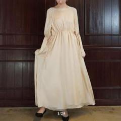 【美品】Acka. dress one-piece マキシ丈 ベージュ 1番人気 美品】Acka. dress one-piece マキシ丈 ベージュ 1番人気 - メルカリ