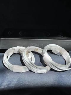 3本1m iPhone 充電器ライトニングケーブル Apple純正品質Atl21