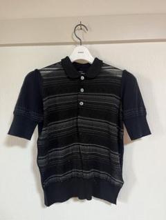 美品 トリコ コムデギャルソン 半袖 デザインTシャツ ブラック S tricot COMME des GARCONS（トリココムデギャルソン）の古着