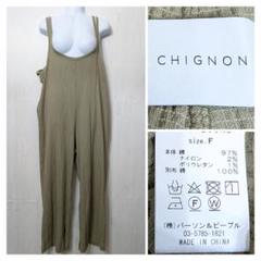 CHIGNON シニヨン　ダブルストラップサロペットパンツ/オールインワン　F