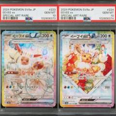 【ワンオーナー品】 テラスタルフェス イーブイ sar psa10 連番 2種 PSA10】2連番 イーブイex SAR SV8a テラスタルフェス