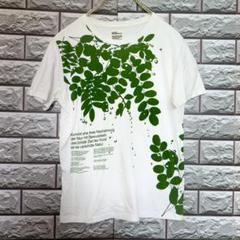 graniph グラニフ ロゴプリント Tシャツ 葉っぱ柄 ユニセックス 半袖