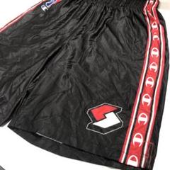Champion ショーツ ハーフパンツ バスケット ブラック 光沢 L