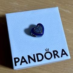 Pandora ブレスレット チャーム 青ハート