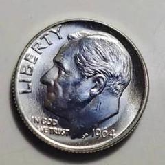 アメリカコイン　ルーズベルト　ダイム　銀貨　14枚 アメリカ 1964-D ルーズベルト・ダイム 銀貨 BU+ 超美品 - メルカリ