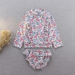 花柄　水着　130-140サイズ　キッズ