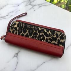 コーチ　COACH 長財布　レオパード柄